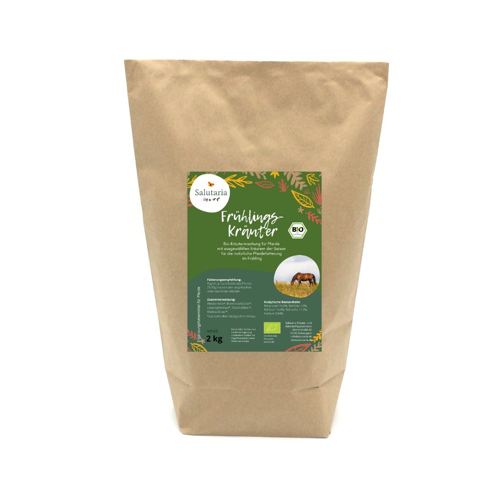 Salutaria Bio Saison Frühlingskräuter für Pferde - Immunsystem, Abwehrkräfte stärken