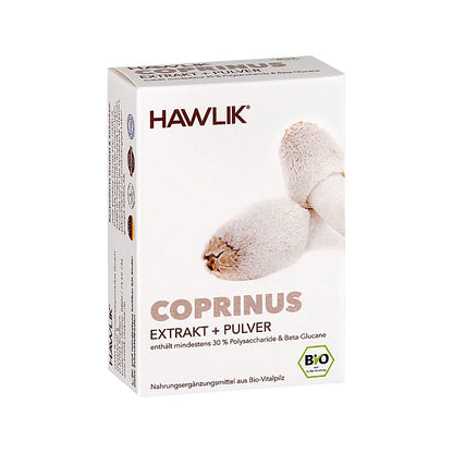 HAWLIK Bio Coprinus Extrakt + Pulver Kapseln