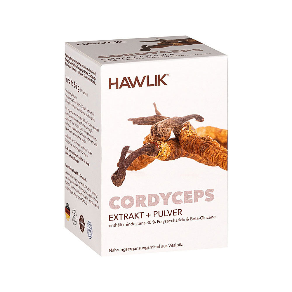 HAWLIK Cordyceps CS-4 Extrakt + Pulver Kapseln