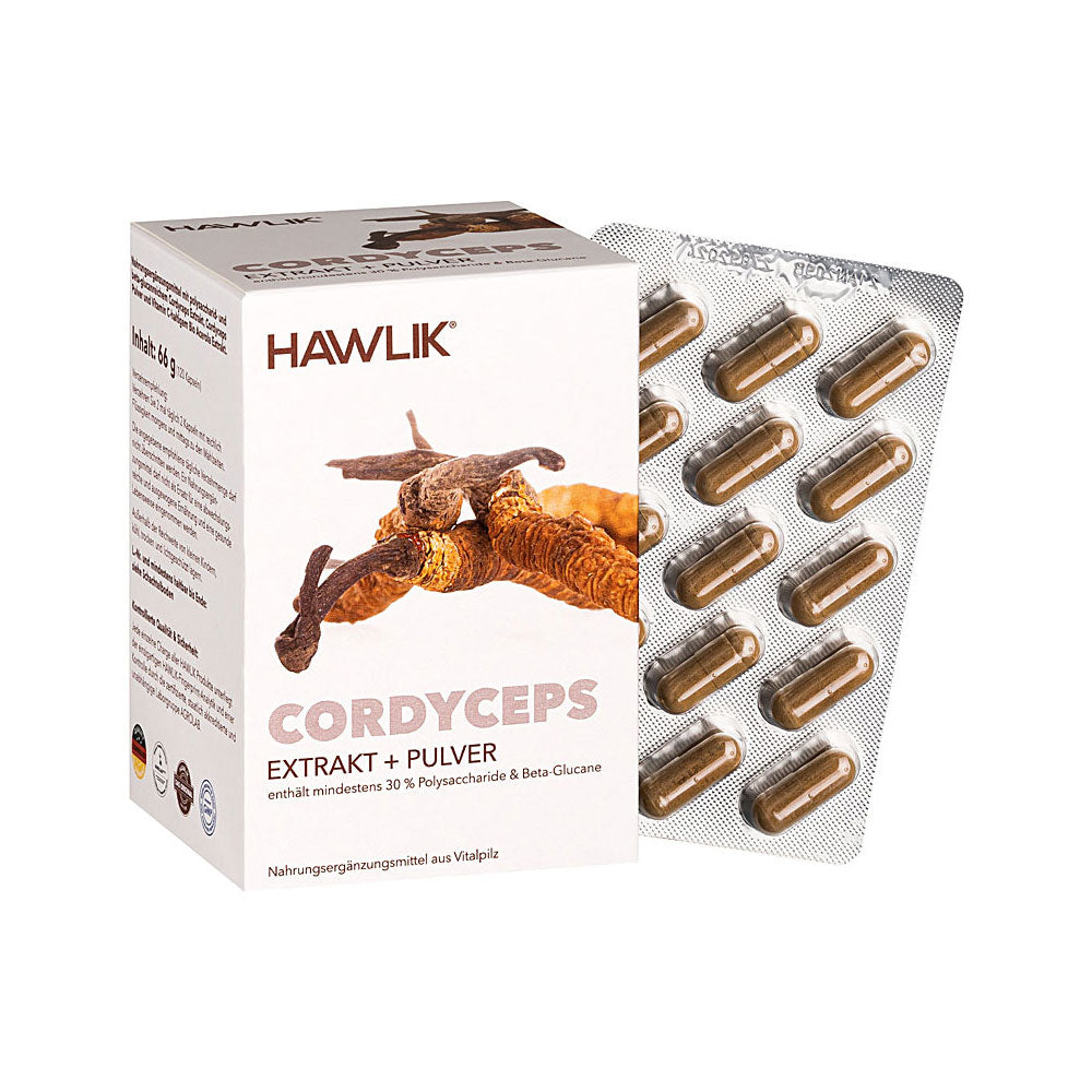 HAWLIK Cordyceps CS-4 Extrakt + Pulver Kapseln