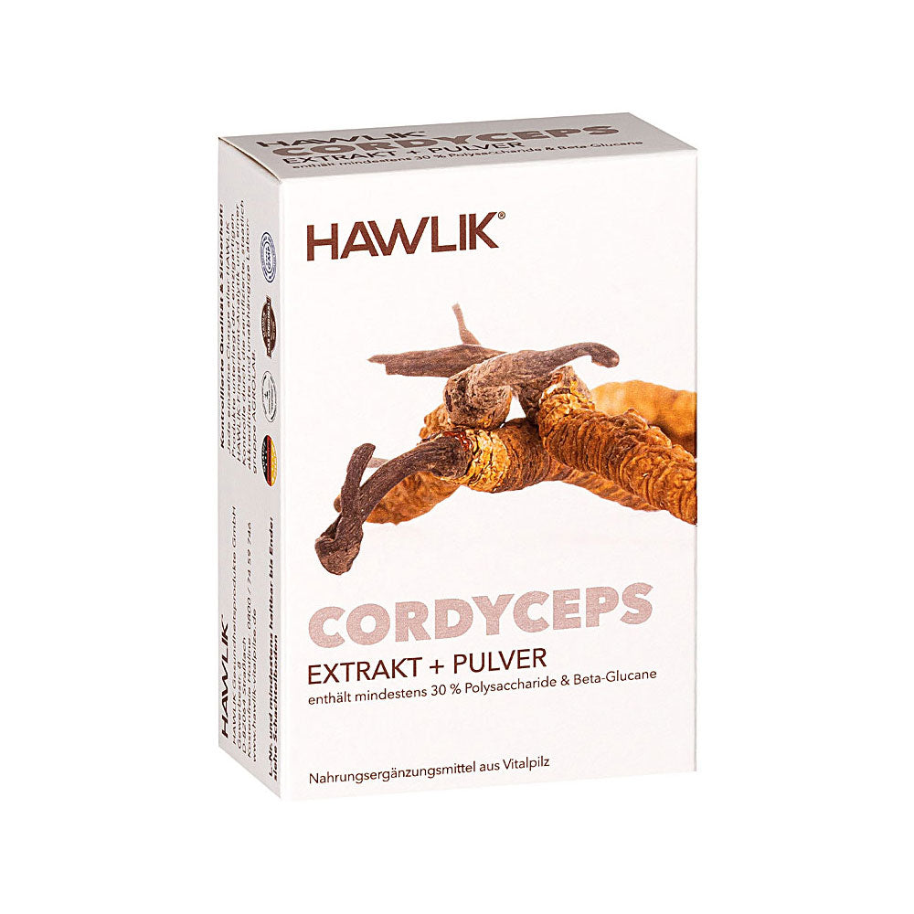 HAWLIK Cordyceps CS-4 Extrakt + Pulver Kapseln