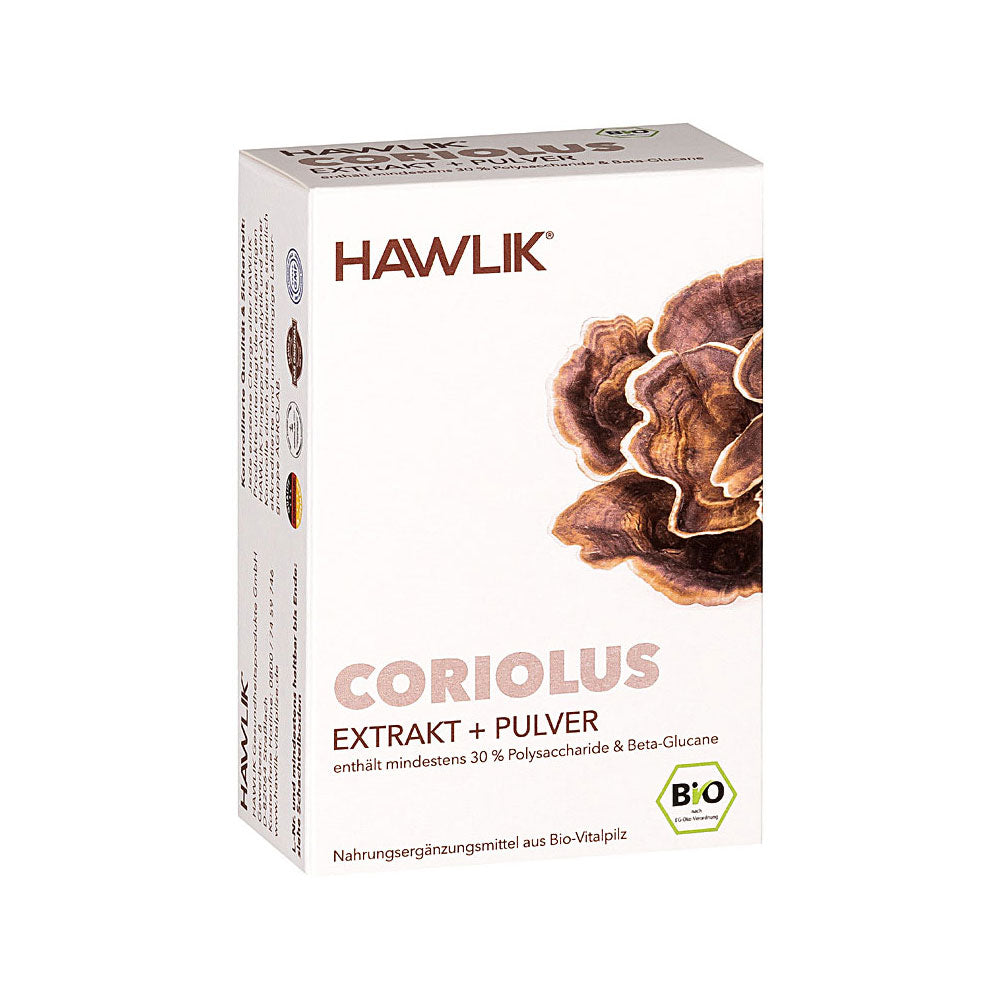 HAWLIK Bio Coriolus Extrakt + Pulver Kapseln