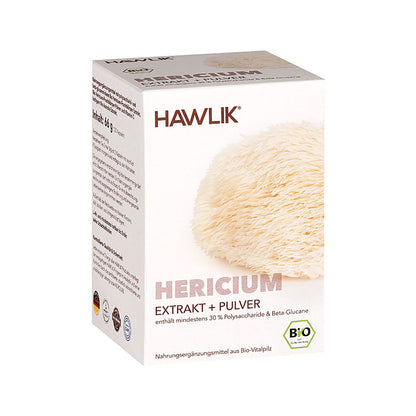 HAWLIK Bio Hericium Extrakt + Pulver Kapseln