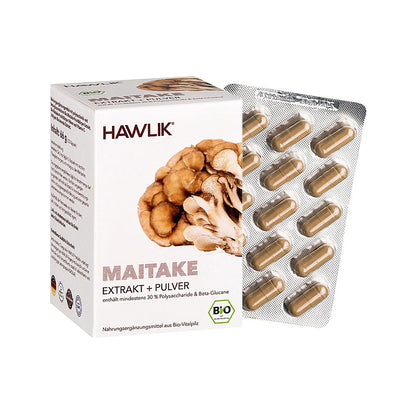 HAWLIK Bio Maitake Extrakt + Pulver Kapseln