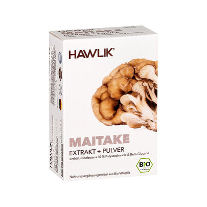 HAWLIK Bio Maitake Extrakt + Pulver Kapseln