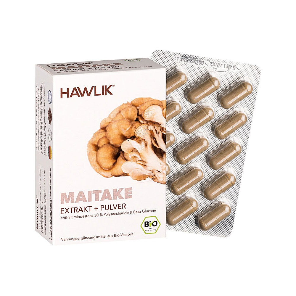 HAWLIK Bio Maitake Extrakt + Pulver Kapseln