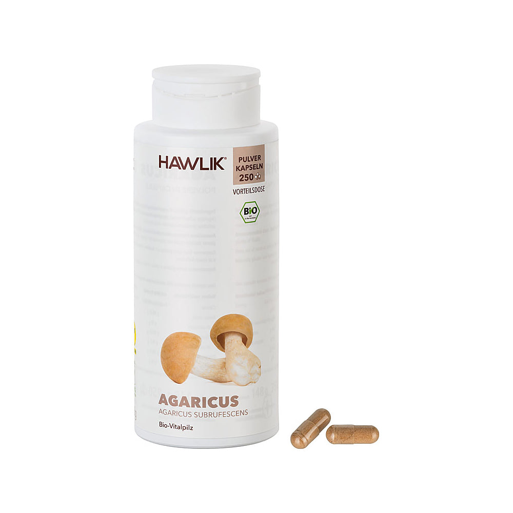 HAWLIK Bio Agaricus Pulver Kapseln