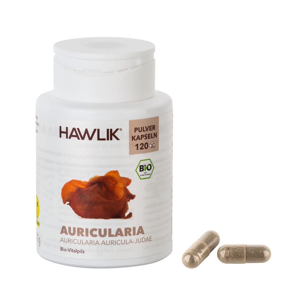 HAWLIK Bio Auricularia Pulver Kapseln