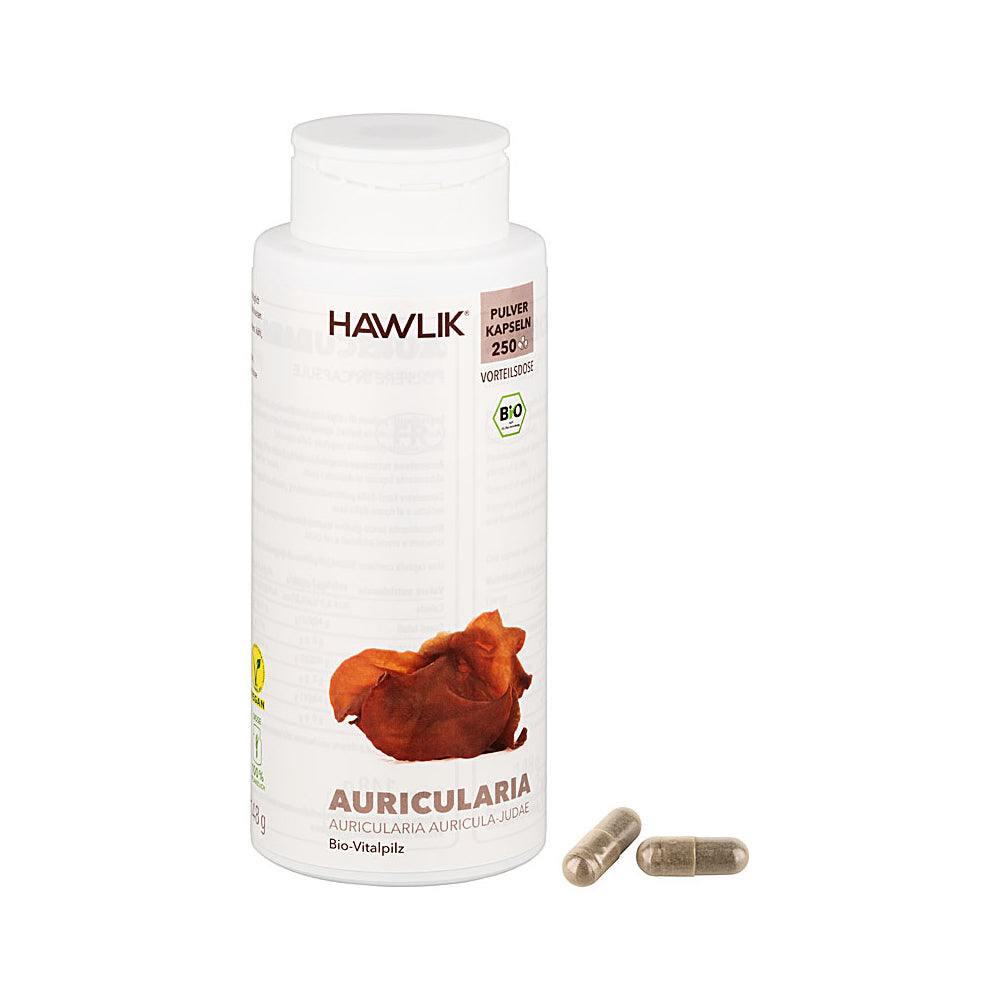 HAWLIK Bio Auricularia Pulver Kapseln