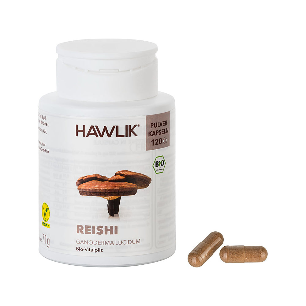 HAWLIK Bio Reishi Pulver Kapseln