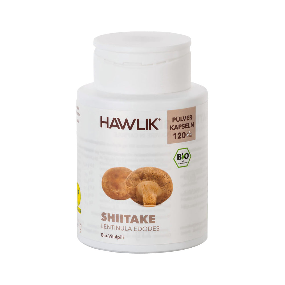 HAWLIK Bio Shiitake Pulver Kapseln