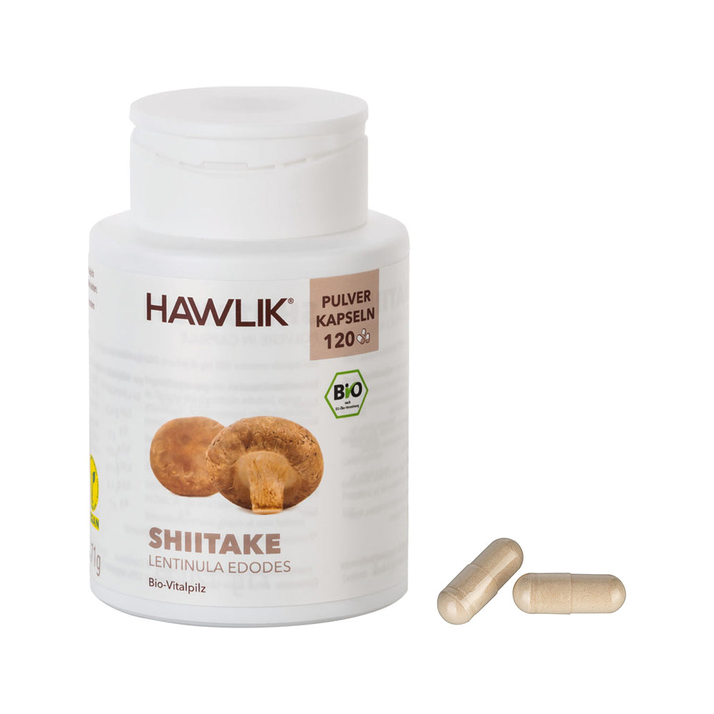 HAWLIK Bio Shiitake Pulver Kapseln