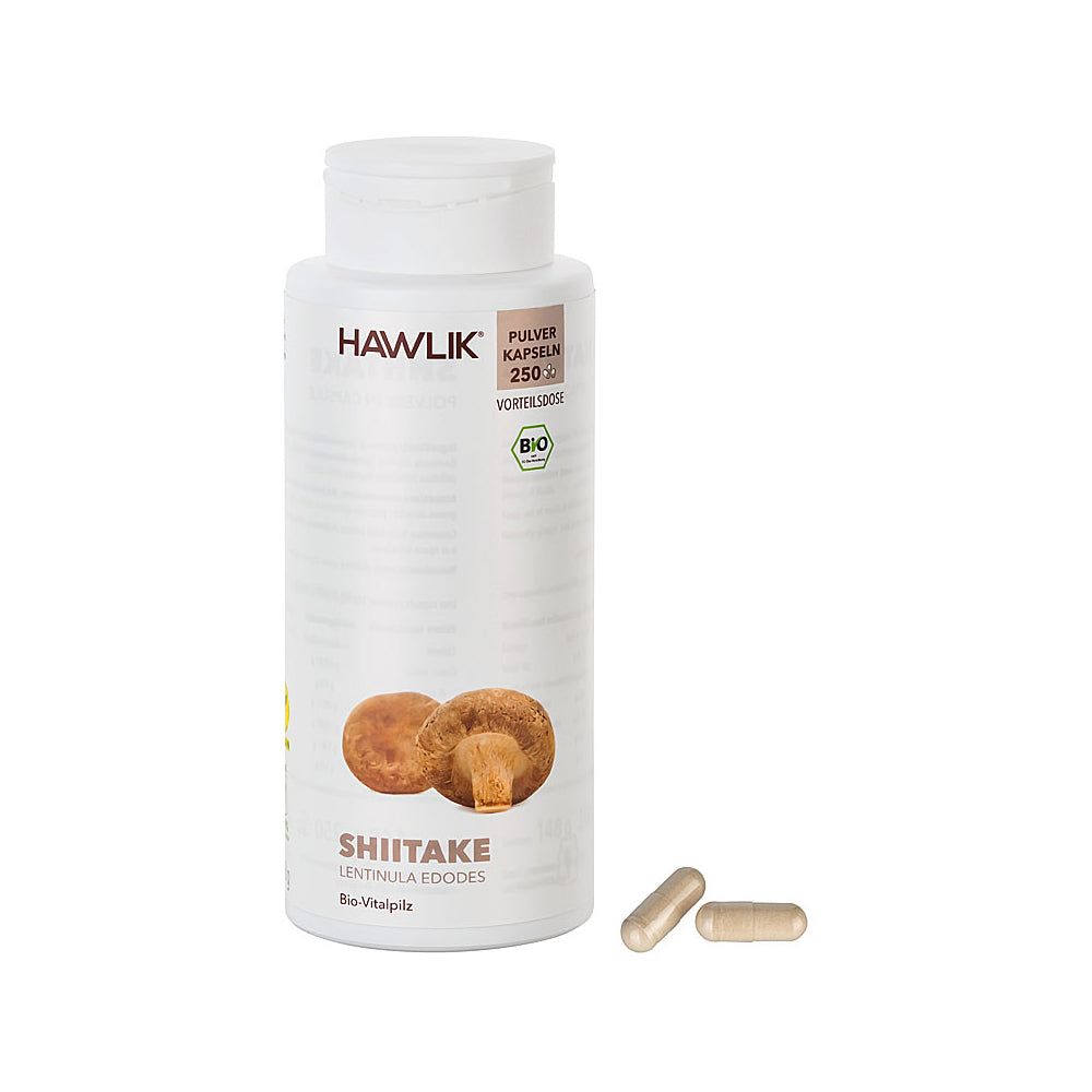 HAWLIK Bio Shiitake Pulver Kapseln