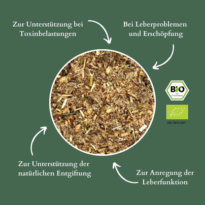Salutaria Bio Leberkräuter für Pferde - natürlich entgiften, Leber Entgiftung, Kur