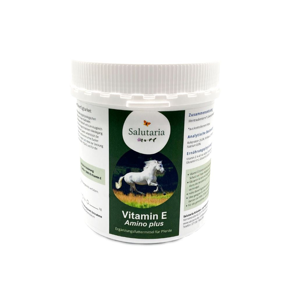 Salutaria Vitamin E mit Aminosäure L-Glutamin Pellets für Pferde - PSSM2, MIM, Muskulatur, Rittigkeit, Antioxidans