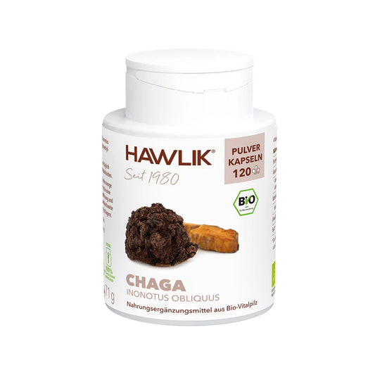 HAWLIK Bio Chaga Pulver Kapseln